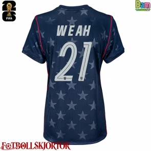 Förenta stater Timothy Weah #21 Bortatröja Dam VM 2026 Kortärmad